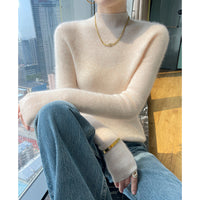 Half Turtleneck Cashmere Slim Top Sweaters Bottoming Shirt