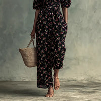Women's Fashionable Casual Printed Jumpsuit