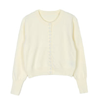 Loose Thin Purplish Red Single-breasted Knitted Cardigan Coat For Women