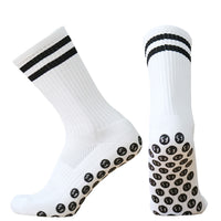Striped Men's And Women's Towel Bottom Non-slip Football Training Competition Socks