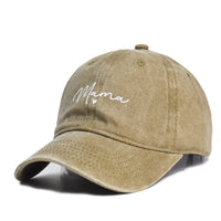 Washed Cotton Printed Hat Distressed Dad Hat