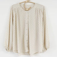 Slimming Polka Dot Shirt Simple Temperament