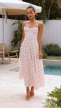 Womens New Arrival Floral Sexy Strap Backless Resort-Style Dress