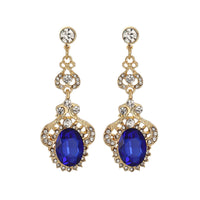 Creative Retro Waterdrop Tassel Long Earrings