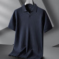 New Men's Plus-sized Plus Size Fashion Casual Lapel Short Sleeve