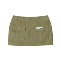 Hot Girl Retro Overalls Style Pocket Skirt
