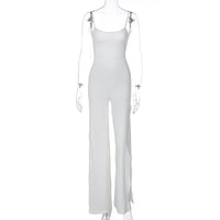 Women's Fashion Solid Color Suspender Jumpsuit