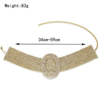 European And American Fashion Rhinestone Clavicle Chain Sweet Cool Simple Necklace