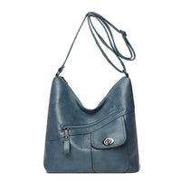 Retro Soft Leather Large Capacity Shoulder Bag