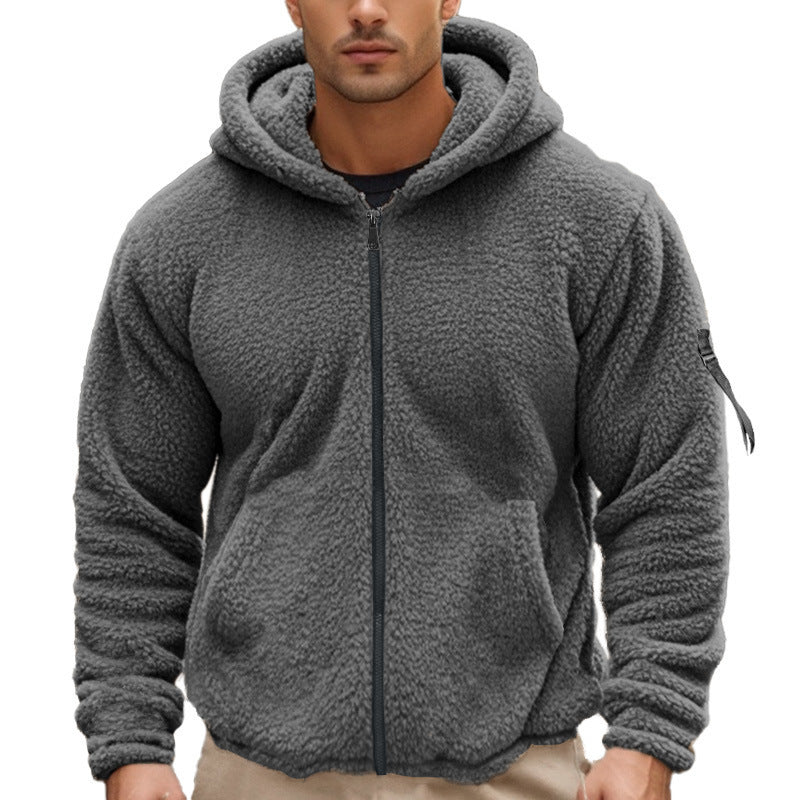 American Men's Double-sided Bejirog Loose Hooded Zipper Jacket