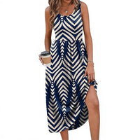 Women's Casual Sleeveless Long Dress
