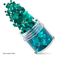 Green Manicure Set 12 Colors Mixed Nail Sequins Glitter Powder Gradient Laser Powder