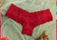 French Low Waist  Lace Briefs Autumn And Winter Thin