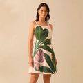 Tropical Print Feminine Resort Dress