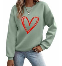 Women's Printed Pullover Long Sleeve Round Neck Sweater