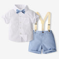 Gentleman Dress British Style Short Sleeve Back Children Suit