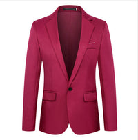 Casual Suit Middle-aged Professionals Korean-style Slim Fit