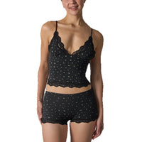 Lightweight Lace Triangle Camisole And Briefs Set With Delicate Edging