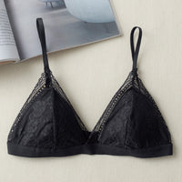 Lace Sexy Bra French Triangle Cup Opaque Single-breasted