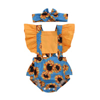 Leopard Print Onesie Toddler Strap Triangle Rompers