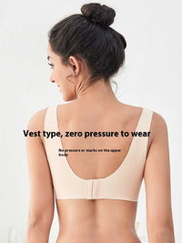 One Piece Underwear Women's Thin Section Without Steel Ring Gathering Bra