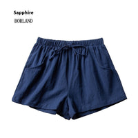 Women's Cotton And Linen Shorts Loose Slimming Korean Style Three Points