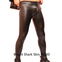 Sexy Men's Skinny Leather Pants Fashion Latex Ammonia Waterproof