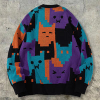 Mens Cartoon Sweater With Long Sleeves