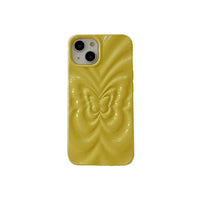Solid Color Pleated Butterfly Suitable For 14promax Phone Case
