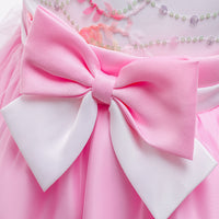 European And American Girls Mesh Lace Princess Dress Sleeveless