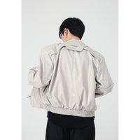 Men's High-grade Short Motorcycle Leather Coat