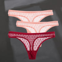 Fashion Sexy Solid Color Breathable Women's Thong