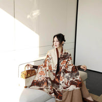 Autumn And Winter High Sense Office Shawl Dual-use Korean Style