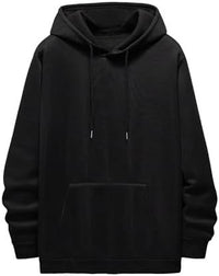 Men's Floral Print Drawstring Pocket Sweatshirt