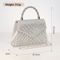 European And American Retro Banquet Handbag With A Sense Of High-end Inlaid Diamonds