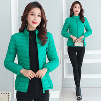 Short Lightweight Slim Fit Cotton Coat For Women