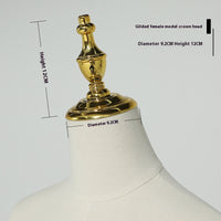 Model Head Cover Replacement Top Accessories Boys And Girls Electroplating Head Cover Gold Silver More Modeling