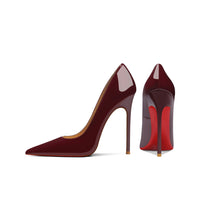 Summer 8cm Wine-Red High Heels For Women