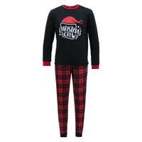 Checkered Cotton Parent-child Christmas Home Pajama Set