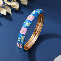 Chinese-style Enamel Bracelet For Women Light Luxury Niche Design Retro Style Jewelry