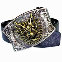 Smooth Buckle For Self-defense Trendy Punk-style Belt Buckle With A Distinctive Look