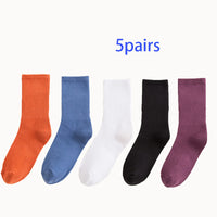 Winter Solid Color Pile Socks