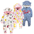 Double Layer One-piece Zipper Hooded Sweater For Children