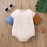 Newborn Solid Color Fashion One-piece Toddler Jumpsuit