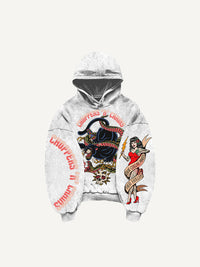 Fashion Casual Printed Polyester Sweater