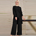 Women's Fashionable Loose Casual Solid-Color Set
