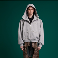 Design Hooded Sweater Heavy Industry Loose
