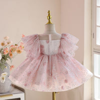 Girl Costume For Piano Performance Little Girl Birthday Flower Girl Tulle Tutu