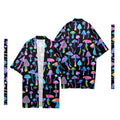 Men's Cardigan Kimono Smoke Extended Forest Digital Printing Casual Shirt