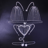 Rhinestone Chest Chain Hot Selling Rhinestone Body Chain In Europe And America